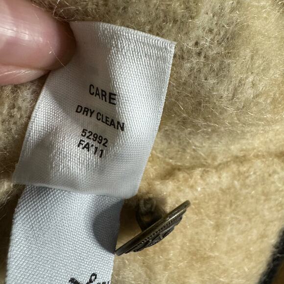 Alexa Chung X Madewell Ruby Cardigan Mohair Wool Blend Cream Casual Wardrobe XS - Picture 9 of 9